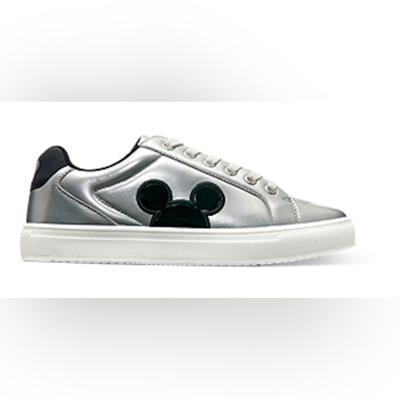 Disney Other - Disney Mickey Mouse Silver Metallic Sneakers Toddler Sz 10 NWT